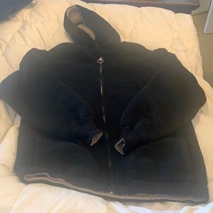 Reversible Hollister Sherpa Zip up Jacket with pockets